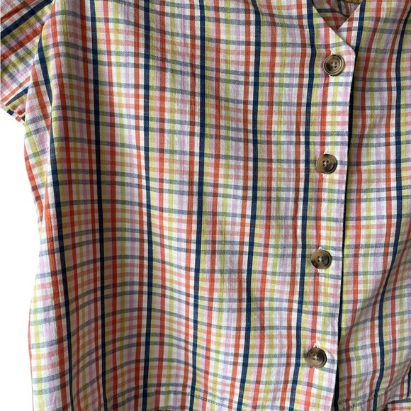 A.n.a Multicolor Plaid Women's Top XS - Picture 2 of 6